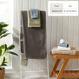 100% Cotton Checkered Jacquard Bath Towel Set - Giuliana Collection Bath - Tophatter Daily Deals