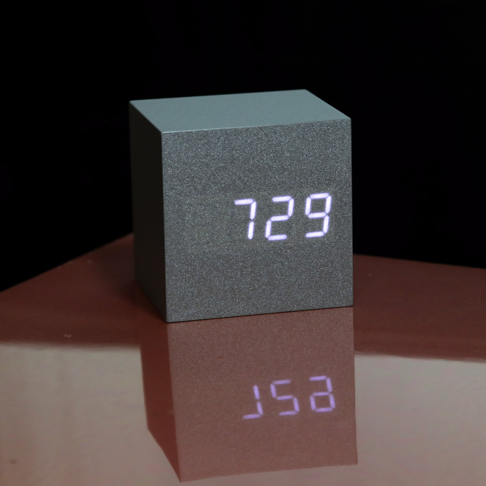Wood Cubee Alarm Clock Alarm Clock - Tophatter Daily Deals