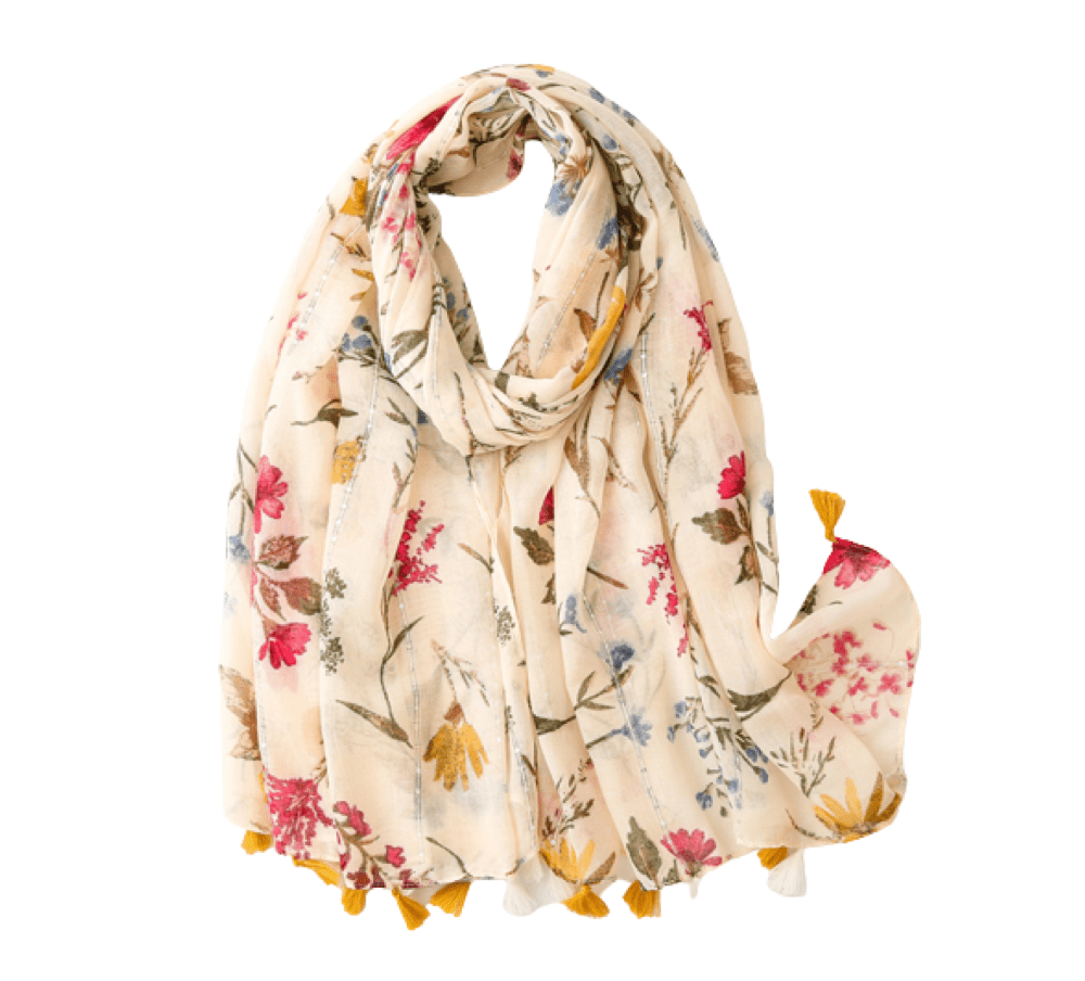 Vintage Floral Scarf Multi Scarves - Tophatter Daily Deals