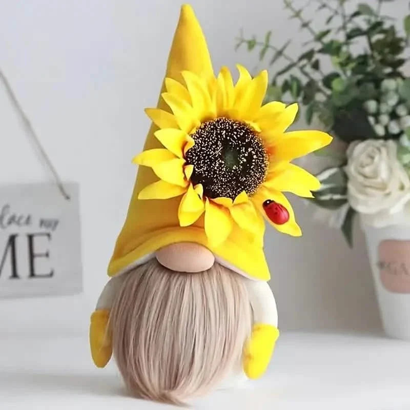 Cuddly Sunflower Bee Doll Ornament Yellow Furniture & Decor - Tophatter Daily Deals