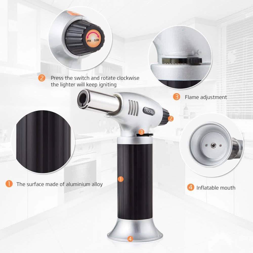 Culinary Butane Blow Torch Chef Kitchen Kitchen Tools & Gadgets - Tophatter Daily Deals