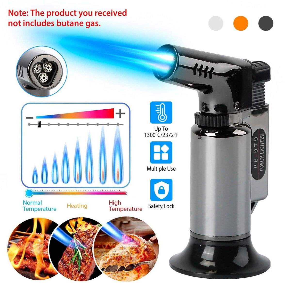 Culinary Butane Torch Lighter Kitchen Tools & Gadgets - Tophatter Daily Deals