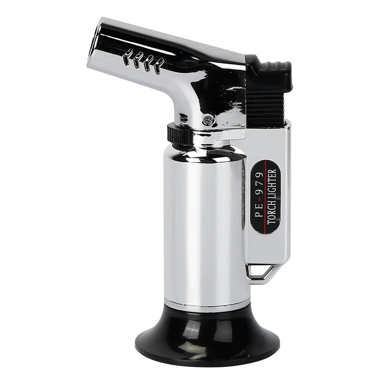 Culinary Butane Torch Lighter Silver Kitchen Tools & Gadgets - Tophatter Daily Deals