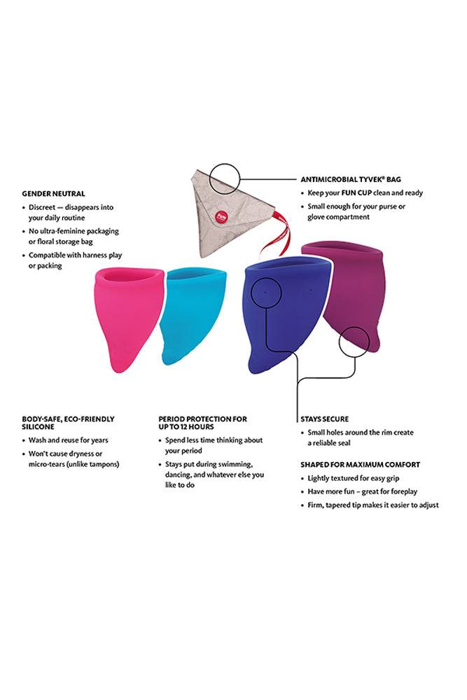 Fun Factory - Fun Cup Explore Menstrual Cup Kit - Size A & B - Tophatter Daily Deals