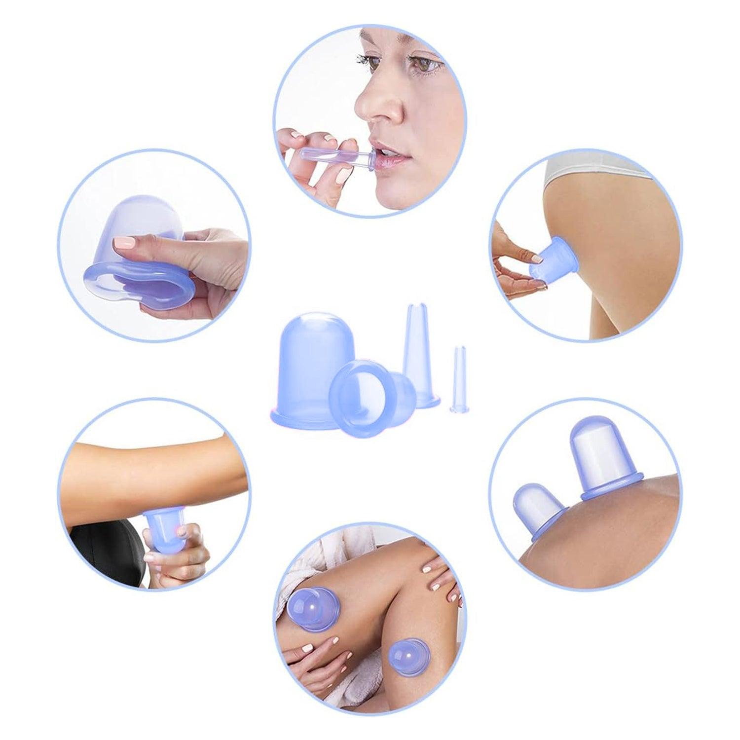 Silicone Cupping Set - Anti Cellulite Cup Massage Roller Vacuum Massage Cup Kit Body Cup Set Health & Beauty - Tophatter Daily Deals