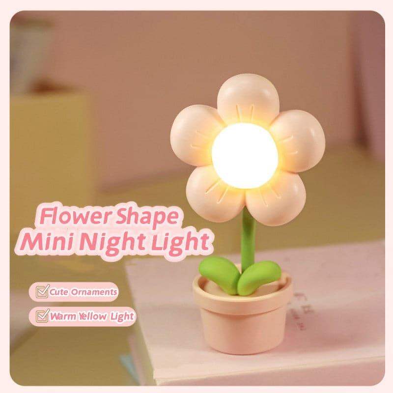 ThisCozy™ Cute Mini Flower Night Lamp Lamps - Tophatter Daily Deals