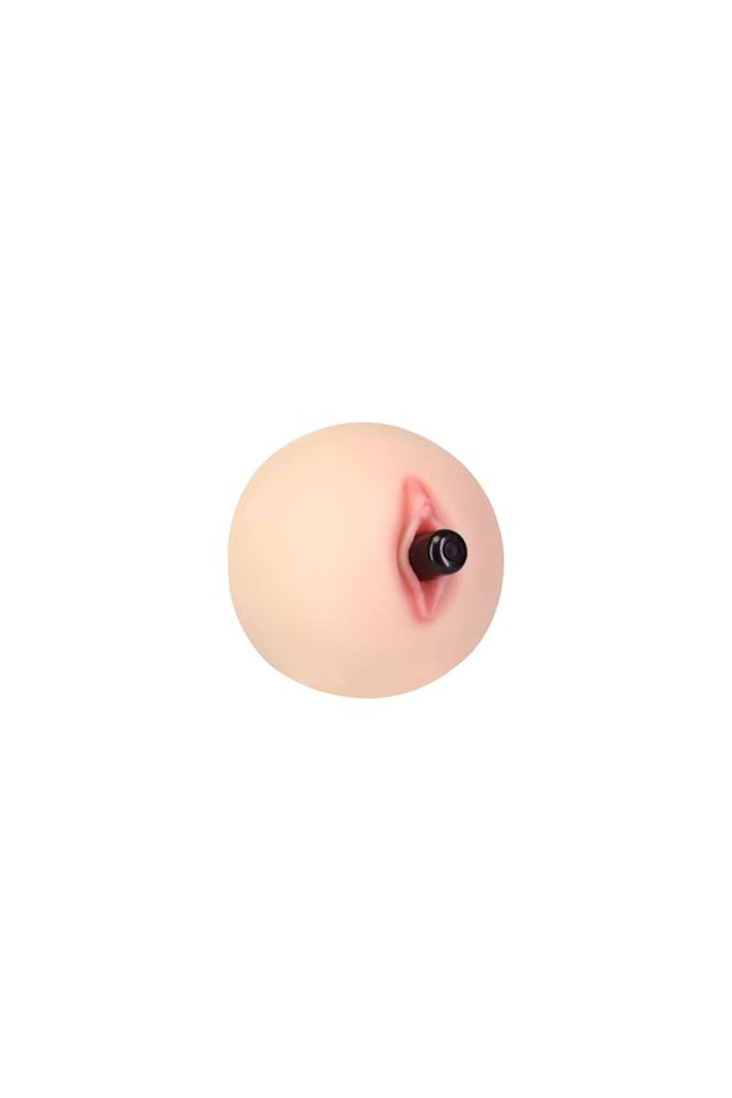 BMS Factory - Cutie Pies - Hannah's Handful Pussy & Boob Head Stroker - Beige Sex Toy - Tophatter Daily Deals