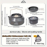 Camping Kitchen Set for 4-Person Cooking (9pcs) Camp Cooking - Tophatter Daily Deals