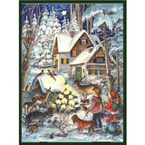 Nostalgic Winter with the Animals A4 Traditional Christmas Paper Advent Calendar Advent Calendar - Tophatter Daily Deals