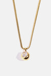 Zircon 18K Gold-Plated Geometrical Shape Pendant Necklace Transparent One Size Necklaces - Tophatter Daily Deals