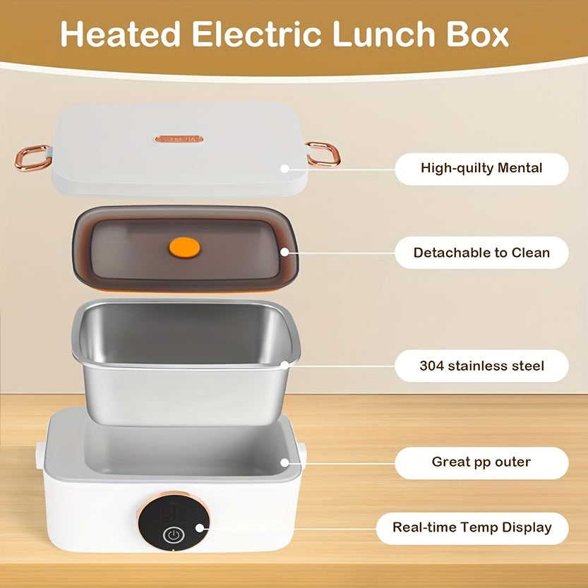 Electric Self-Heating Lunch Box Appliances > Kitchen Appliances > Food Warmers & Chafing Dishes - Tophatter Daily Deals