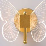 Butterfly Wall Lamp Light Luxury Bedside Warm Decoration 0 - Tophatter Daily Deals