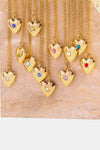 Zircon Heart Shape 14K Gold-Plated Pendant Necklace Necklaces - Tophatter Daily Deals