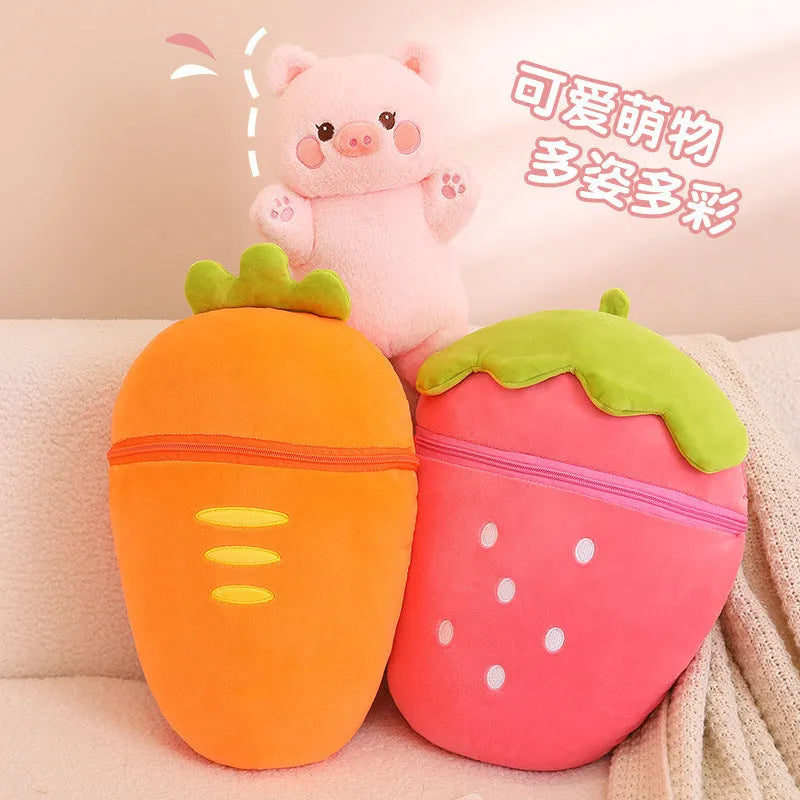 Cutee™ Hiding In Kawaii Animals Pillow Pillows - Tophatter Daily Deals