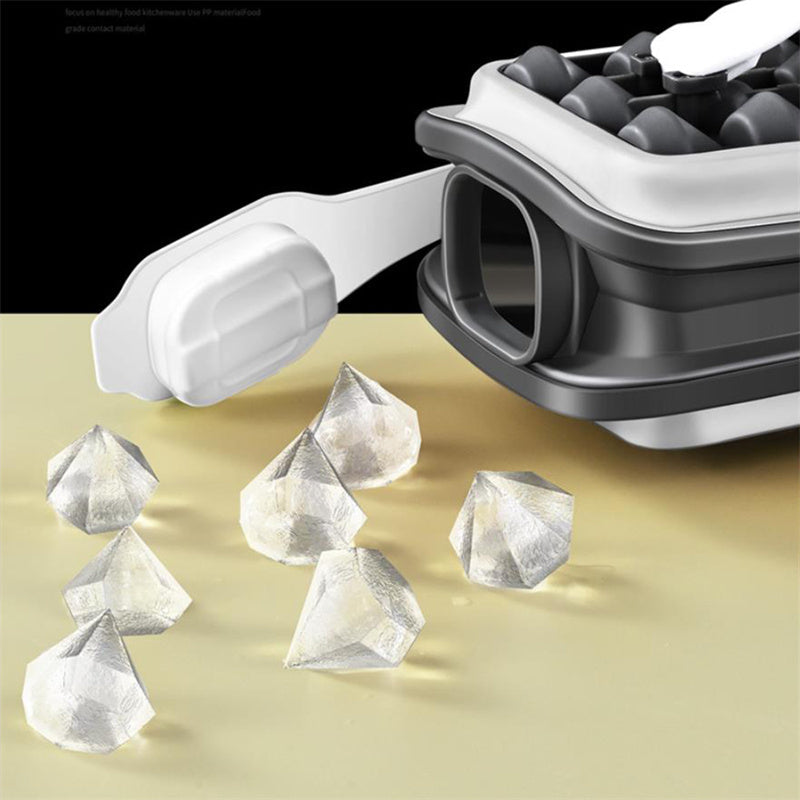 2in1 Portable Silicone Ice Ball Mold Ice Maker Water Bottle Ice Cube Mould Bottle Creative Ice Ball Diamond Curling Summer Kitchen Gadgets 0 - Tophatter Daily Deals