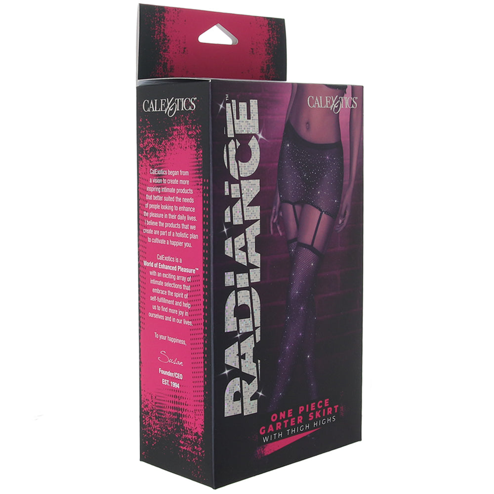 Radiance One Piece Gartered Skirt and Stockings Lingerie > Lingerie - Tophatter Daily Deals