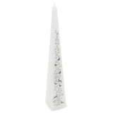 Large Traditional Countdown To Christmas Pyramid Advent Candle | Christmas White & Silver Advent Candle With Numbers | Advent Christmas Candle Festive Candle Advent Candle - Tophatter Daily Deals
