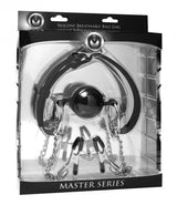 Hinder Breathable Silicone Ball Gag With Nipple Clamps > Bondage Gear > Gags and Bits - Tophatter Daily Deals