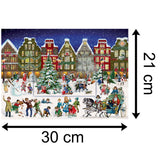 3D Lenticular Winter Town Advent Calendar | Traditional Christmas Advent Calendar | Picture Advent Calendar Advent Calendar - Tophatter Daily Deals