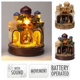 LED Musical Nativity Scene | Light-up Animated Festive Nativity Set Decoration Nativity Set - Tophatter Daily Deals