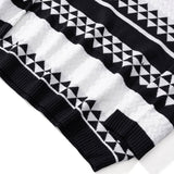 Warm Men’s Jacquard Sweater - Relaxed Fit Knit, Casual 3D Changing Face Moving Picture Frame - Tophatter Daily Deals