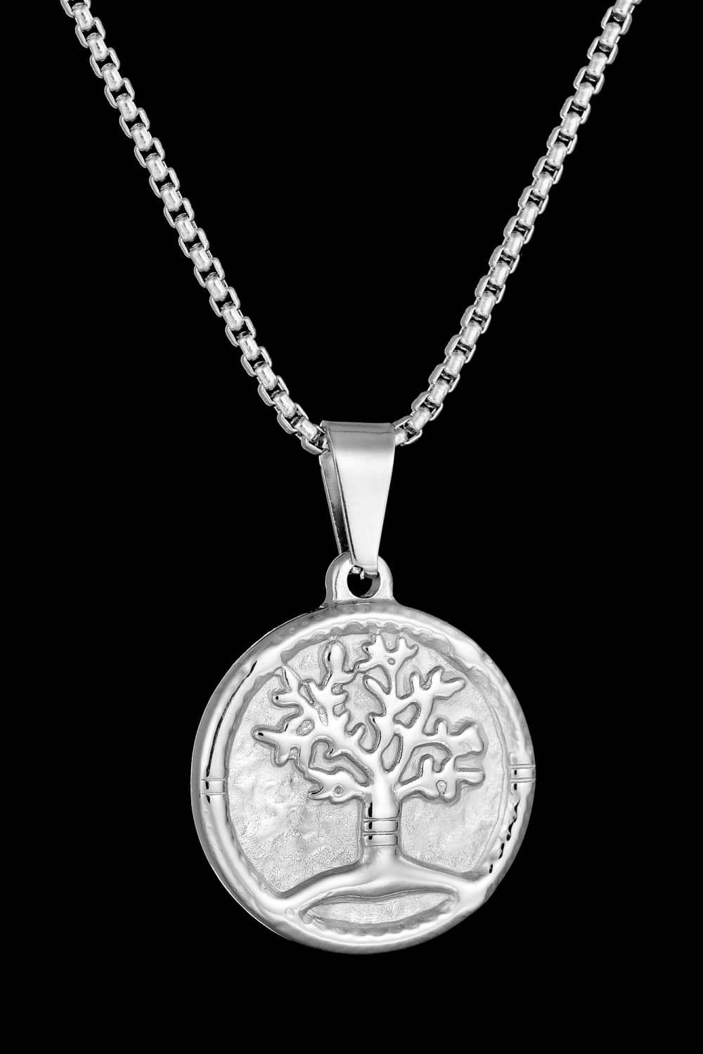 Tree Of Life Pendant Stainless Steel Necklace Necklaces - Tophatter Daily Deals