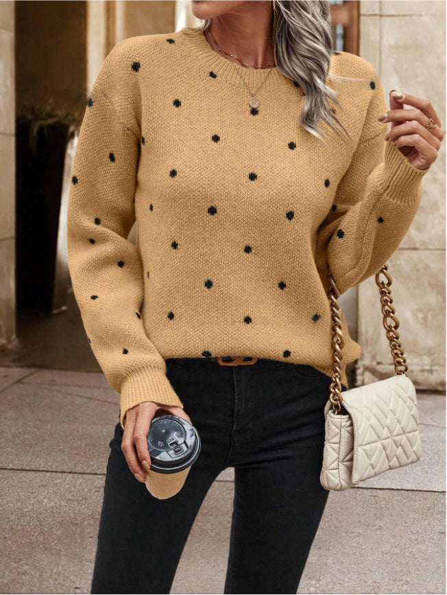 Soft Womens Sweater - Round Neck Long Sleeve Jacquard, Cozy Camel 3D Changing Face Moving Picture Frame - Tophatter Daily Deals