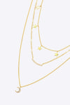 Star and Moon Pendant Necklace Necklaces - Tophatter Daily Deals