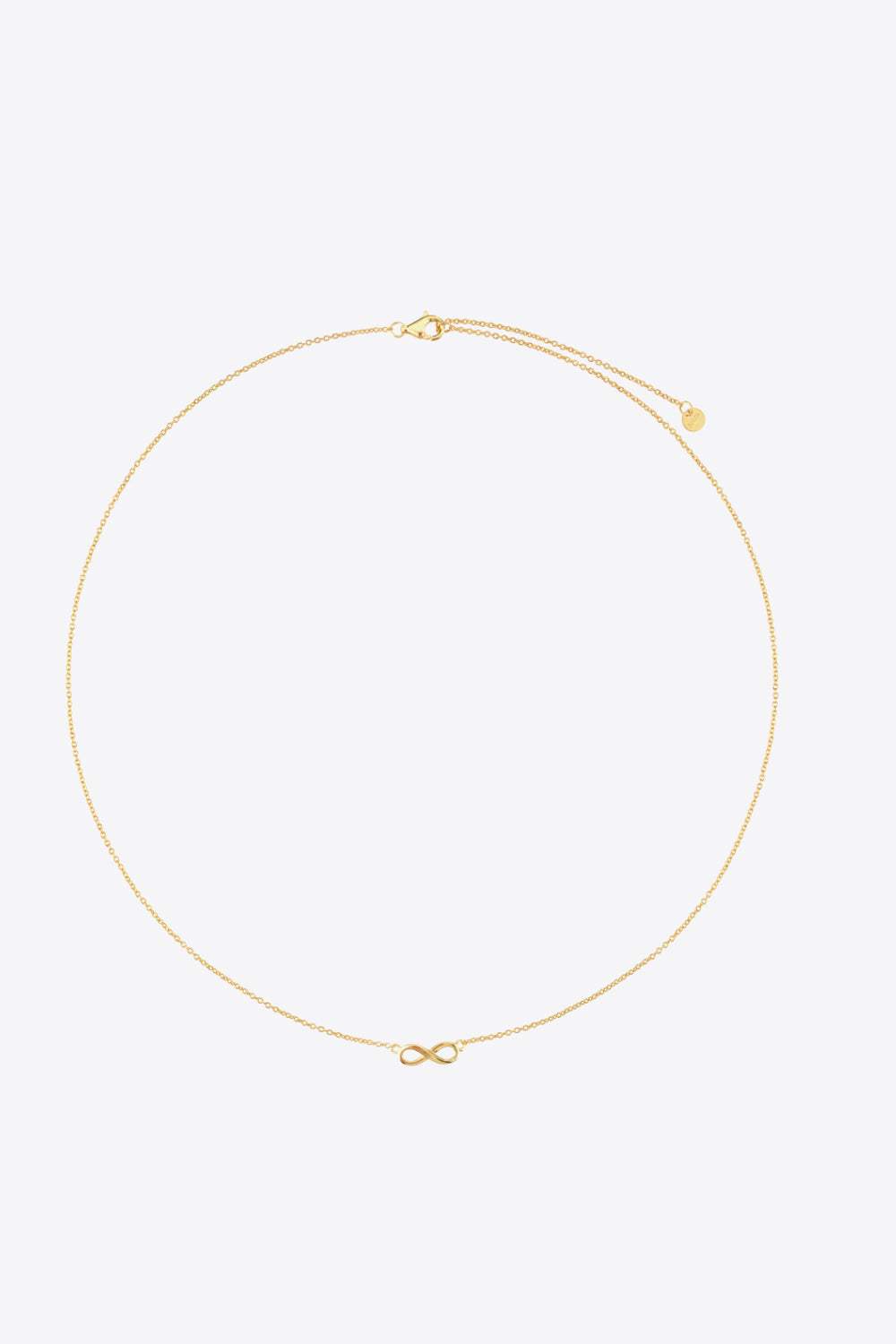 Figure 8 Lobster Clasp 925 Sterling Silver Necklace Necklaces - Tophatter Daily Deals