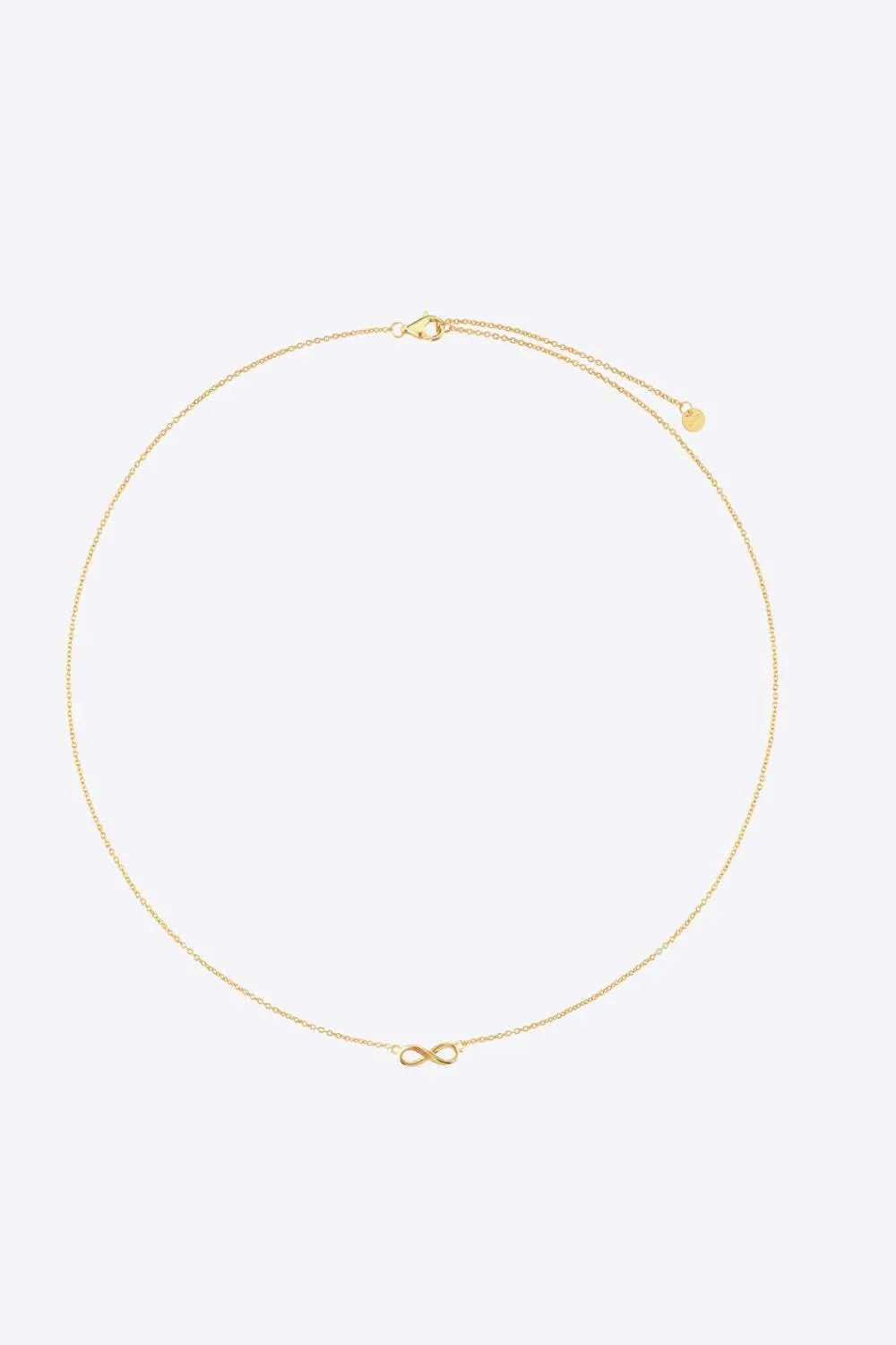 Figure 8 Lobster Clasp 925 Sterling Silver Necklace Necklaces - Tophatter Daily Deals