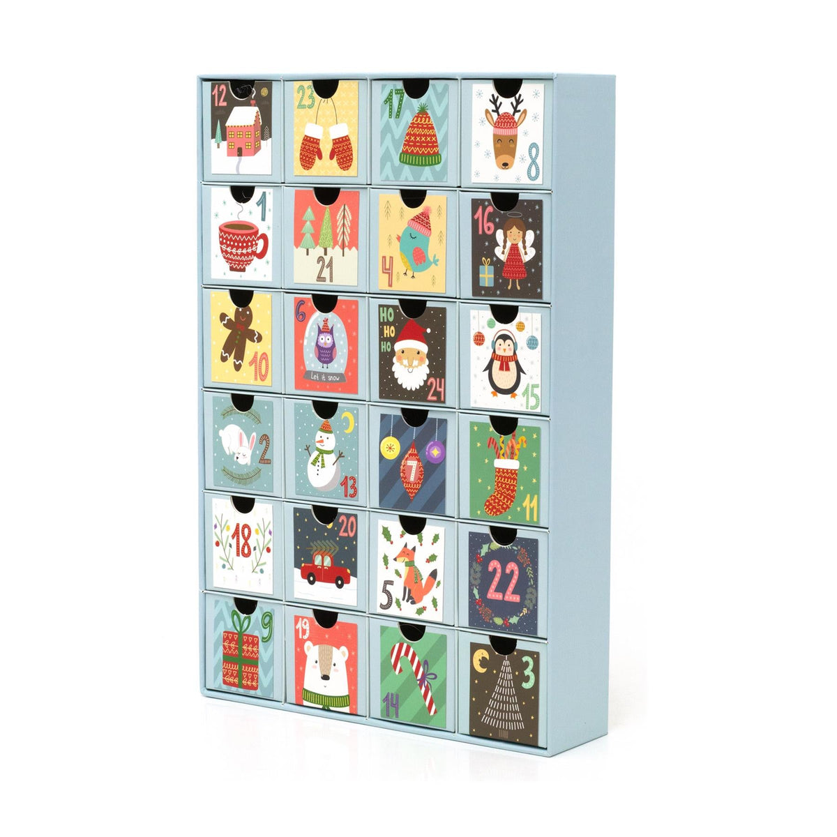 Childrens Christmas Advent Calendar | 24-Drawer Fill-Your-Own Advent Calendar Advent Calendar - Tophatter Daily Deals