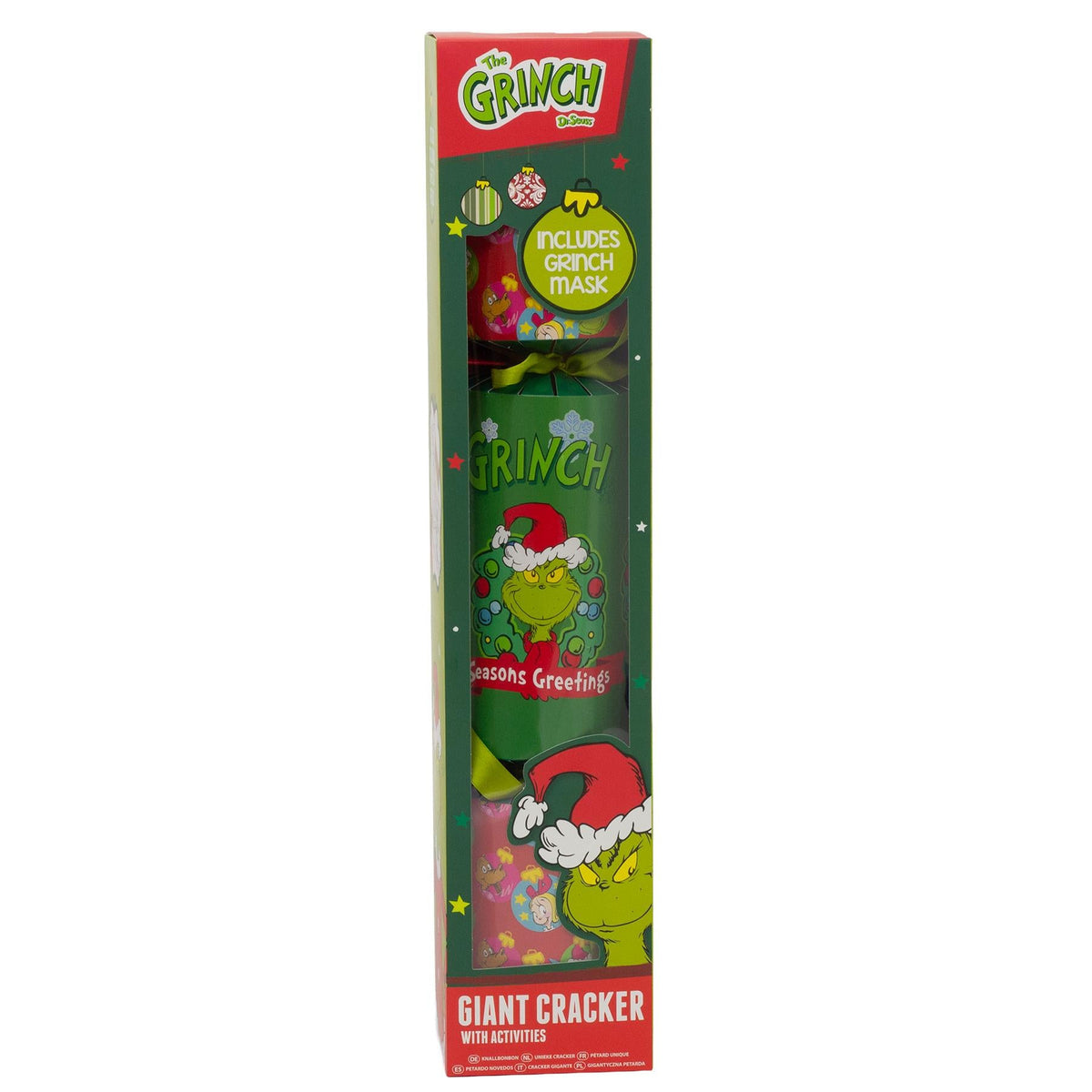 Giant The Grinch Christmas Cracker for Kids | Children's Jumbo Cracker - 55cm Christmas Cracker - Tophatter Daily Deals