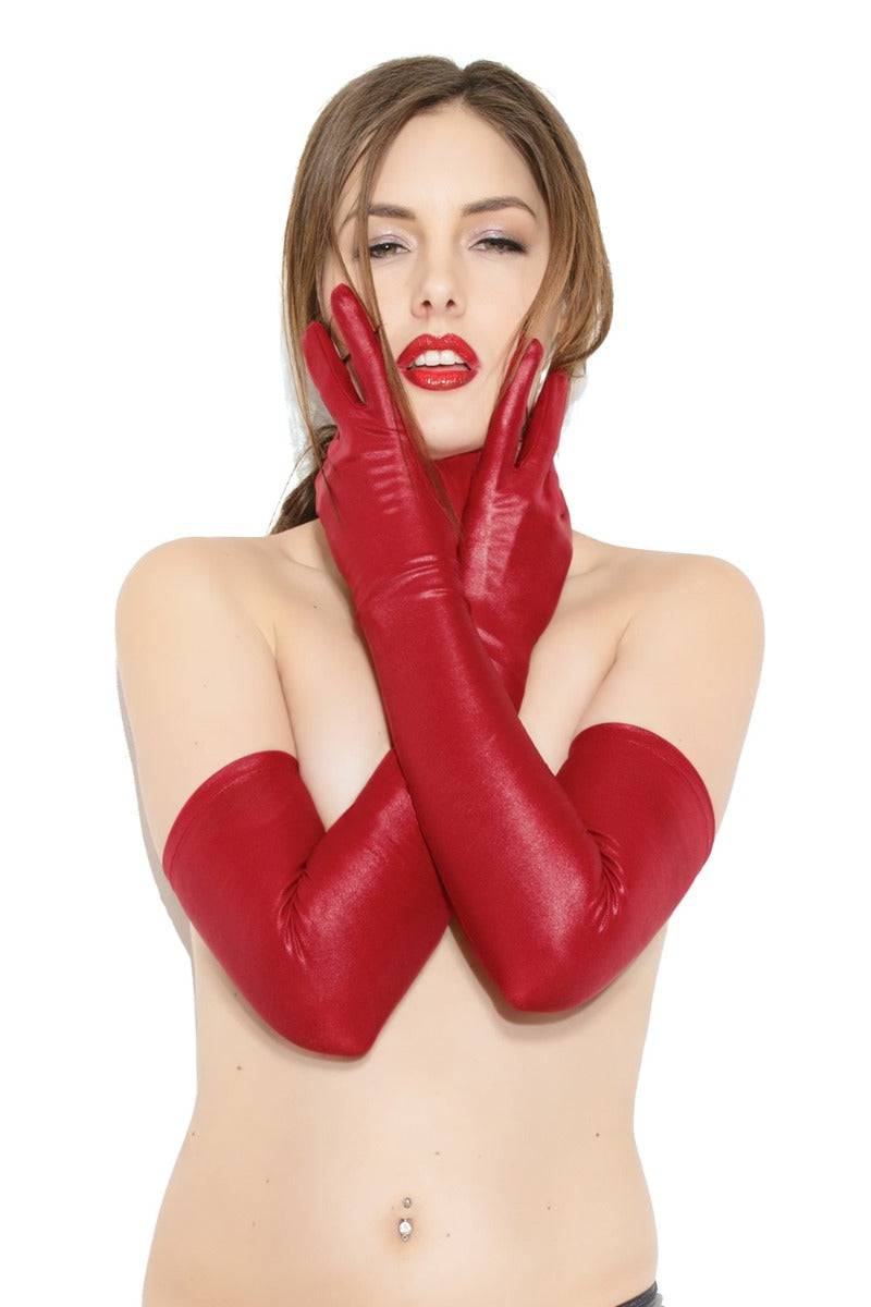 Coquette - D1881 - Matte Gloves - Merlot - OS Lingerie - Tophatter Daily Deals
