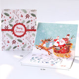3d Christmas Greeting Card Stereo Christmas Tree Card Creative Sleigh Color Printing 0 - Tophatter Daily Deals