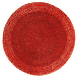 Red Beaded Glass Placemat | Round Red Kitchen Dining Table Place Mat - 30cm Placemat - Tophatter Daily Deals