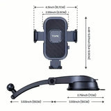 TOPK D38C Car Phone Holder – Adjustable Dashboard Mount Phone Mounts & Holders - Tophatter Daily Deals