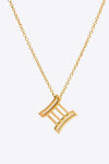 18K Gold Plated Constellation Pendant Necklace Gemini One Size Necklaces - Tophatter Daily Deals