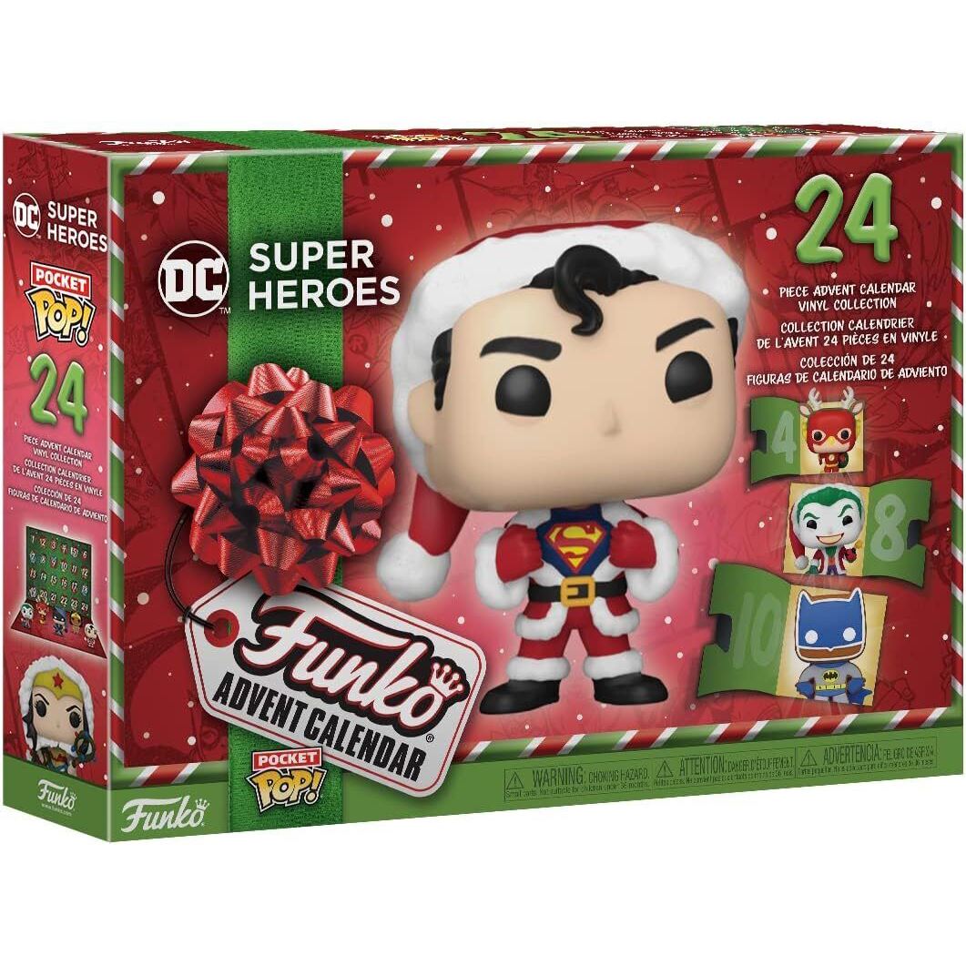 Funko Pop DC Superheroes Christmas Advent Calendar Kids Collectable Pocket Pops Advent Calendar - Tophatter Daily Deals