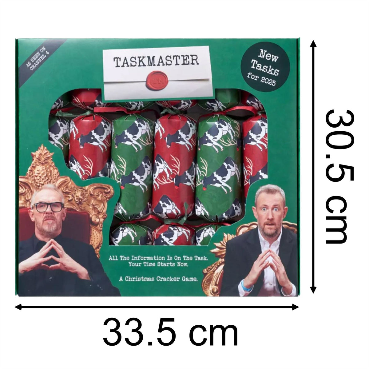 Taskmaster 2025 Christmas Crackers Pack of 6 with Original Tasks and Trophy Christmas Cracker - Tophatter Daily Deals