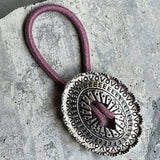 2-Piece Alloy Elastic Hair Ropes Light Mauve One Size Hair Accessories - Tophatter Daily Deals