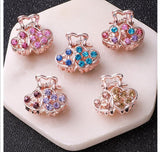 Butterfly Clasp Hair Jewelry Hairpin Heart 5pcs set 0 - Tophatter Daily Deals