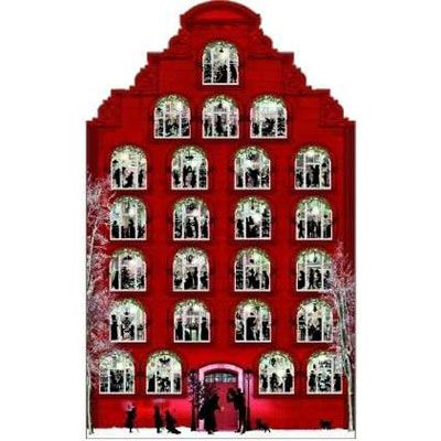 Deluxe Traditional Card Advent Calendar Large - Nostalgic Christmas House Advent Calendar - Tophatter Daily Deals