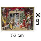 Nostalgic Christmas Toy Shop Advent Calendar with 24 Festive Windows & Ribbon Advent Calendar - Tophatter Daily Deals