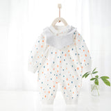Baby's Pure Cotton Thermal Jumpsuit Happy rainy season orange 0 - Tophatter Daily Deals