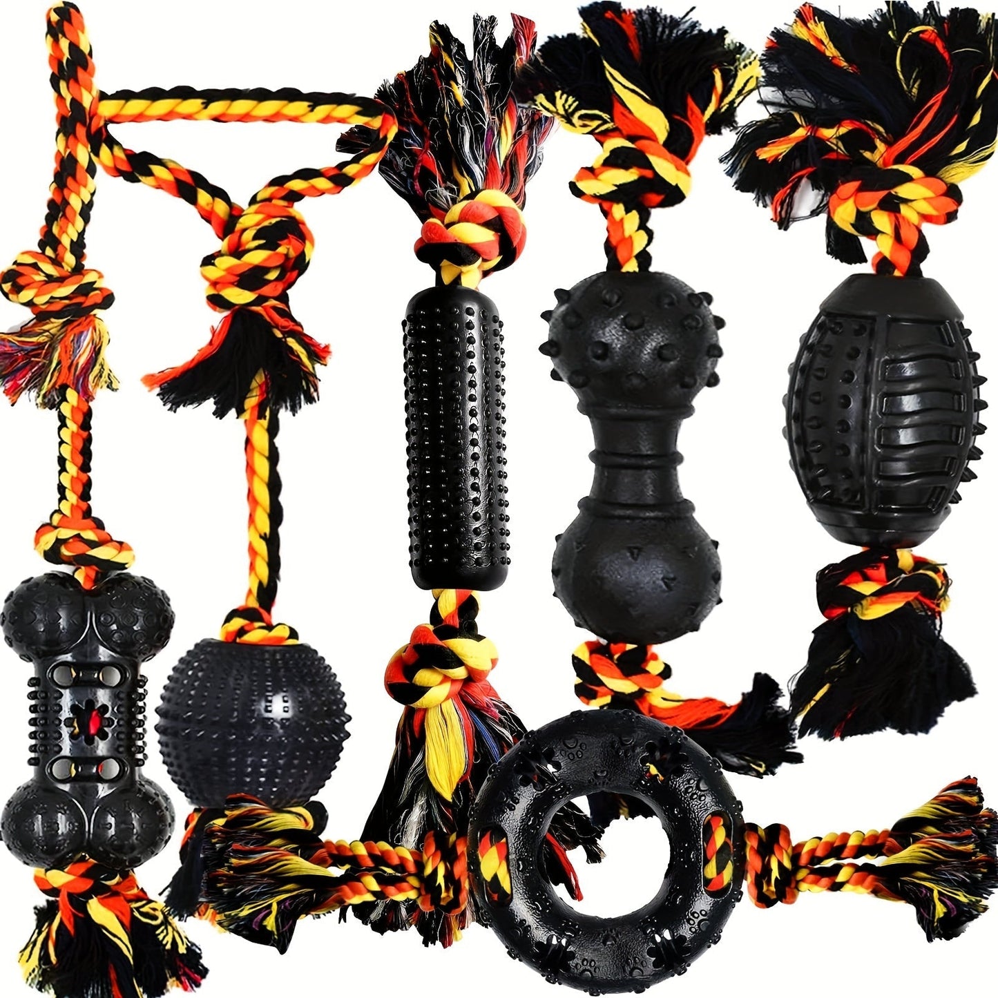 Dog Chew Toys for Small Breeds Rubber (6pcs) Pet Care > Dog Supplies > Cat & Dog Flaps - Tophatter Daily Deals