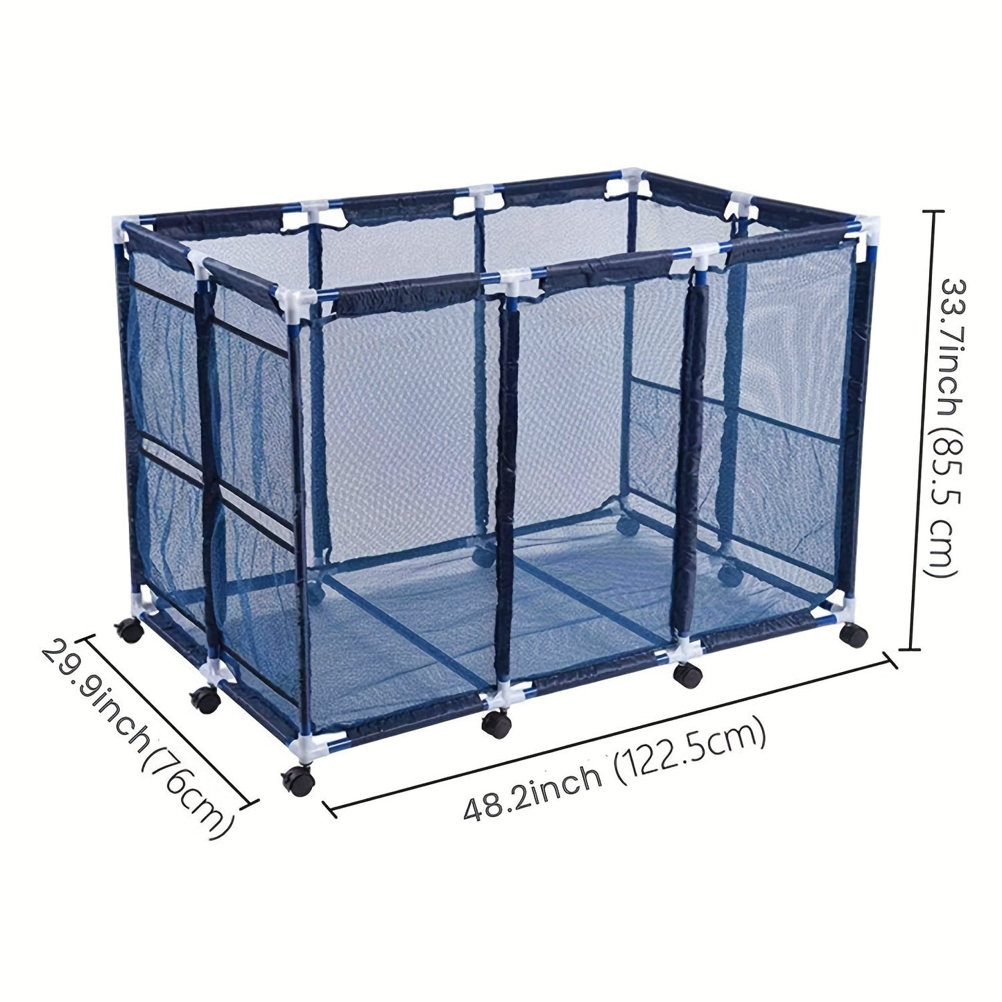 Mesh Pool Storage Organizer Cart with Wheels Pool & Spa Accessories - Tophatter Daily Deals