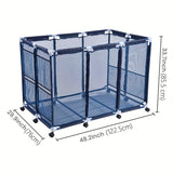 Mesh Pool Storage Organizer Cart with Wheels Pool & Spa Accessories - Tophatter Daily Deals