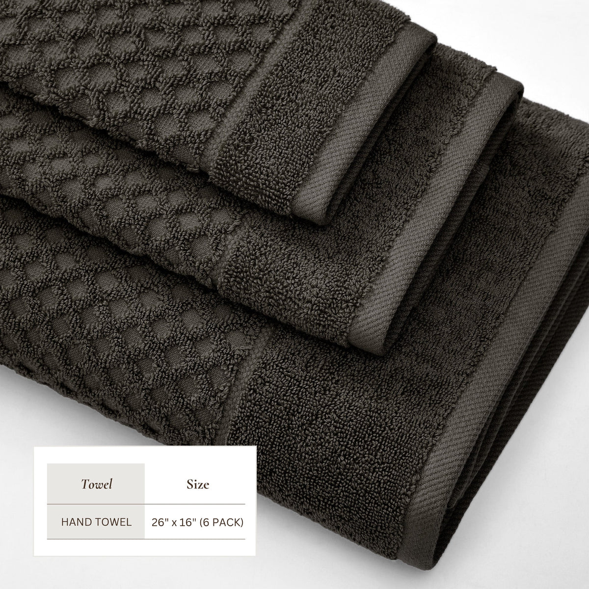 Cotton Diamond Waffle Weave Bath Towel Set - Grayson Collection Bath - Tophatter Daily Deals