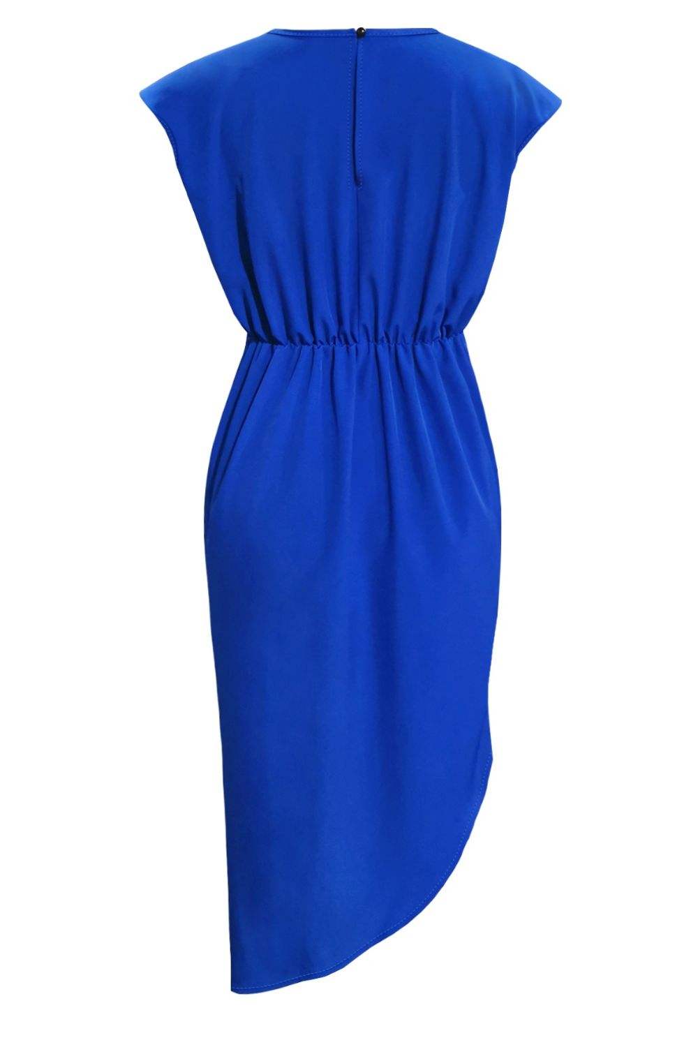 Round Neck Cap Sleeve Dress Casual Dresses - Tophatter Daily Deals