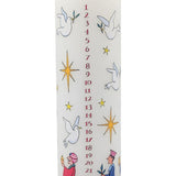 Wise Men Christmas Advent Candle | Christmas Calendar Pillar Candle - 20cm Advent Candle - Tophatter Daily Deals